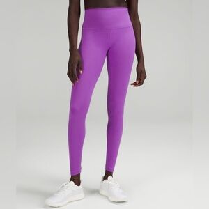 Lululemon Wunder Train 25” Moonlight Magenta Leggings